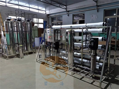 2噸雙級反滲透+EDI用于青島某硅膠公司生產(chǎn)
